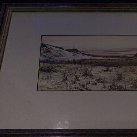 Framed Signed Donald Voorhees Nautical Sunset Print - New Jersey Shore Artist - Picture 4 of 11